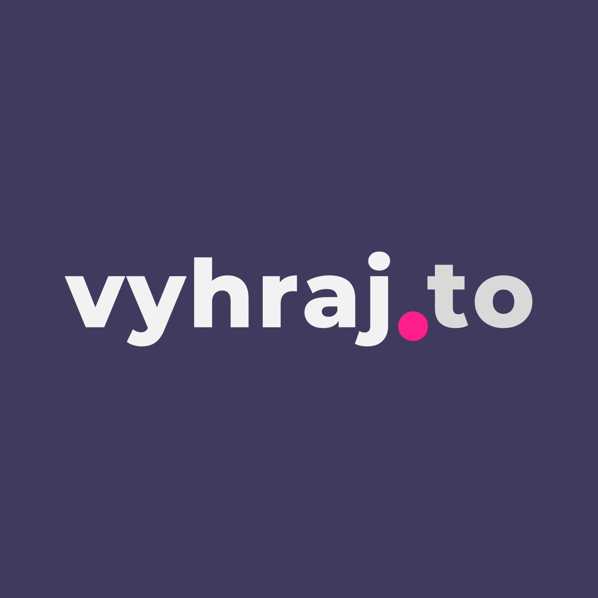Logo Vyhraj.to, moderní český soutěžní portál.